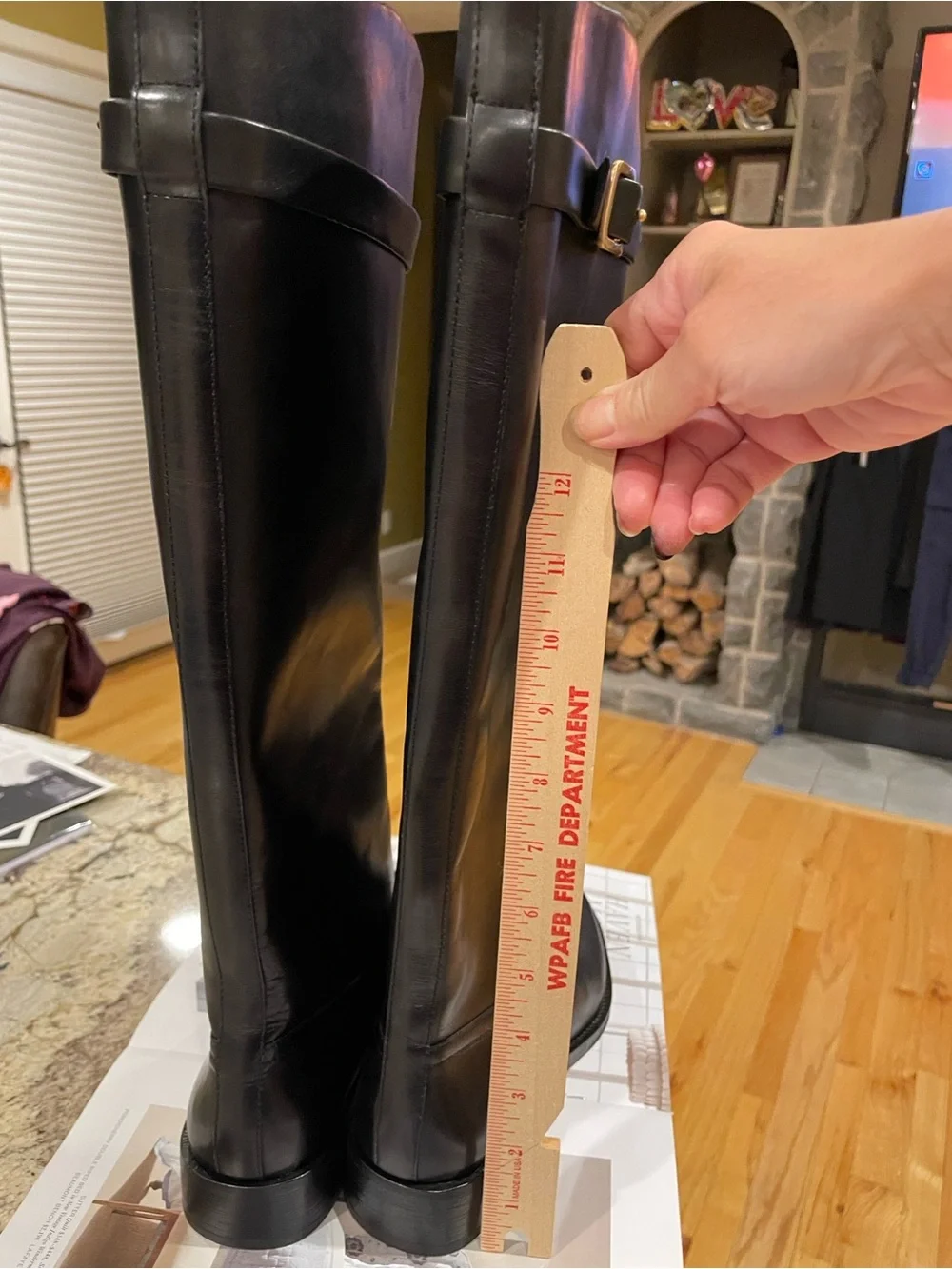 NWT PAIGE Black Leather Over-the-Knee Leather Boots